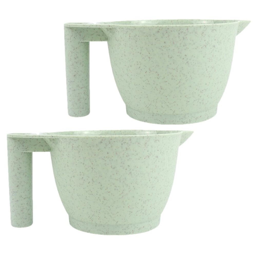 Hair Dye Mixing Bowl Set 2pcs Professional Hair Coloring Bowls with Ergonomic Handle for Salon and Home