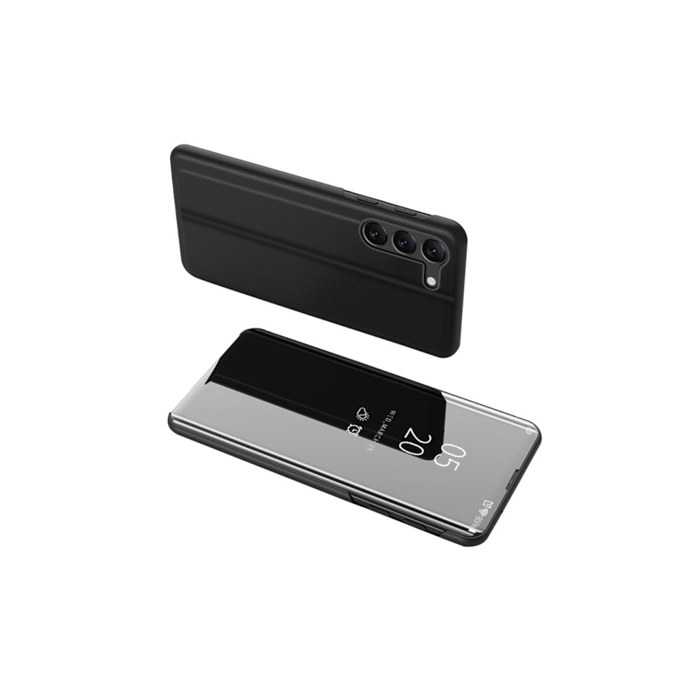 Skalo Compatible With Samsung S24 Clear View Wallet Case - Black 9009879034254