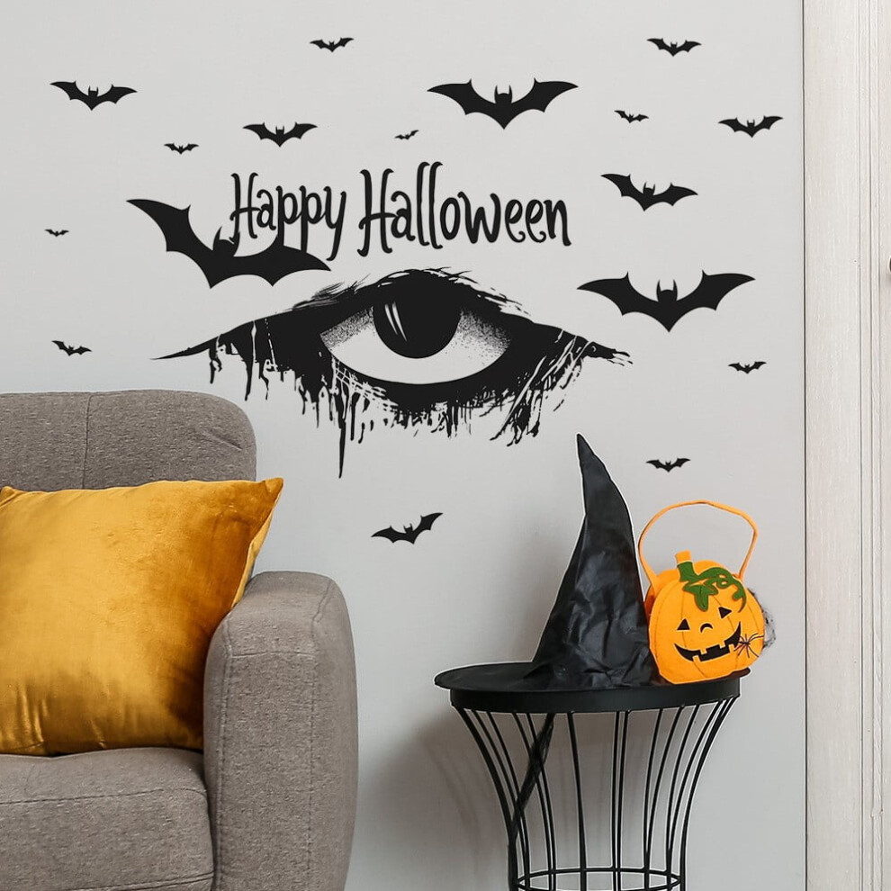 Yifudd Halloween Scary Eyes Bedroom Living Room Background Decorative Wall Stickers 9009879034650