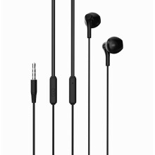 In-Ear Wired Headphones with Microphone 3.5mm compatible with iPhone, compatible with Samsung Black