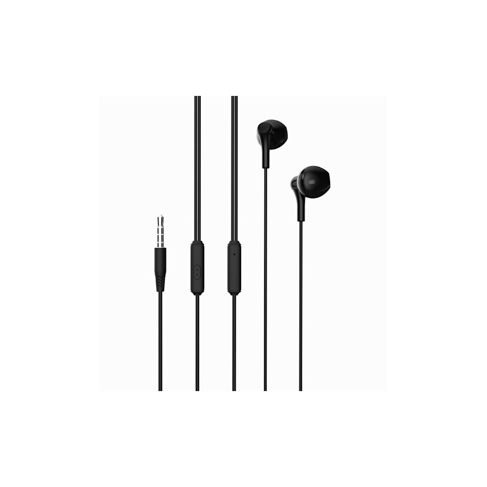 In-Ear Wired Headphones With Microphone 3.5Mm Compatible With Iphone, Compatible With Samsung Black 9009879034322