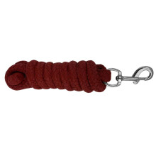 8' Braided Cotton Lead Rope (Red)
