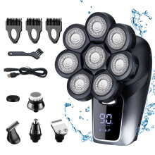 Upgrade 6 in 1 Electric for Razor Bald for Head Shaver for Men IPX6 Glass Waterp
