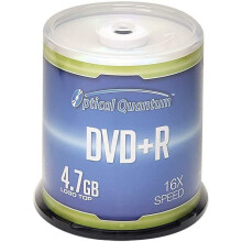 DVD+R 4.7GB 16x Recordable Media Disc - 100 Spindle (FFP) OQDPR16LT-BX