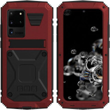 Compatible with Samsung S20 Ultra Rugged Military Hybrid Case, Heavy Duty Silicone Defense Case with Screen Protector Stand, Tough Full Body Case for