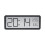 Digital Wall Clock Humidity Display Electronic Clock WHITE White 5