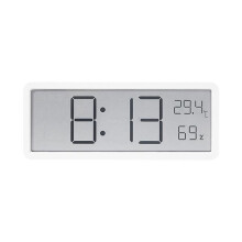 Digital Wall Clock Humidity Display Electronic Clock WHITE White