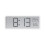 Digital Wall Clock Humidity Display Electronic Clock WHITE White 1