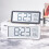 Digital Wall Clock Humidity Display Electronic Clock WHITE White 6