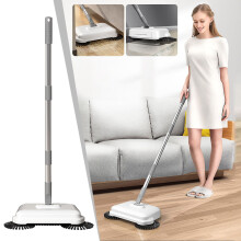Herrnalise All-in-one Hand Push Sweeper Floor Soft Sweep Dustpan Set, compatible with Household Home Sweeping Mopping Machine, Vacuum Cleaner 40in