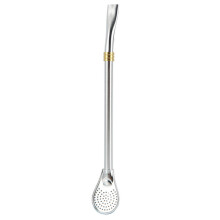 1Pc Stainless Steel Drinking Straw Spoon Reusable Straws Stirring Spoons Set