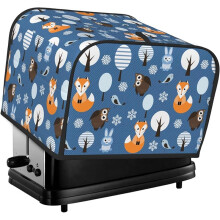 Toaster Cover, 4 Slice Wide Slot Compatible with [Brand Model], Waterproof Dustproof Fingerprint Protection, Machine Washable
