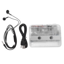 Tape Drive Wireless+headphones Music Player Cassette FM Metal Abs