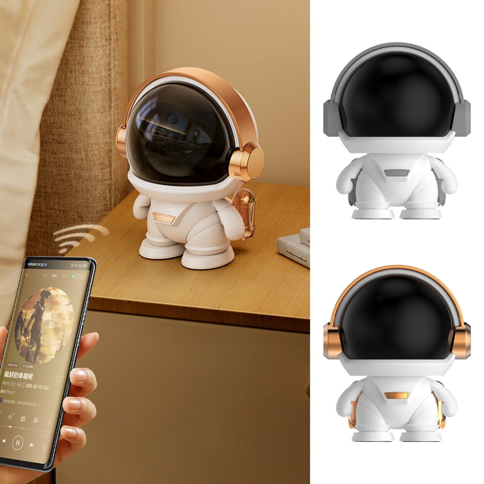 Jacenvly 2024 New Alarm Clock Radio Clearance Astronaut Wireless Bluetooth Speaker Portable Mini Desktop Sound Outdoor Subwoofer Gift B 9557311185380