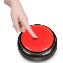 Large Talking Buon Clock, Talking Alarm Clock with Volume Control, Tells Time and Day of the Week, Alarm, Gift Clock for Red