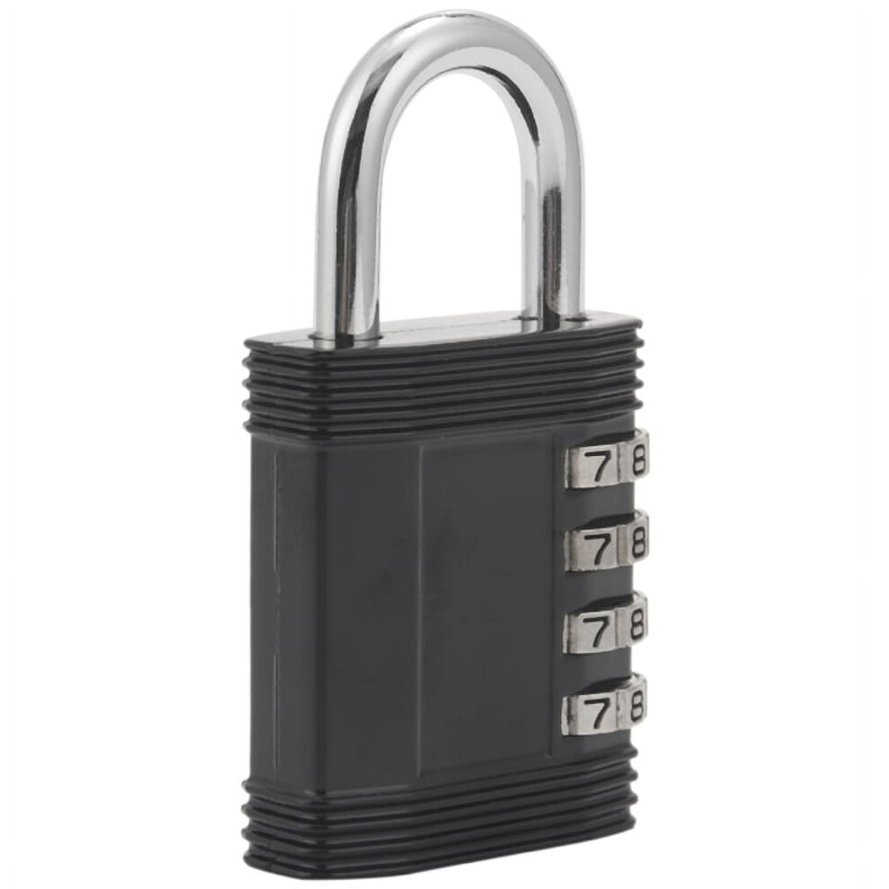 Ckepdyeh Outdoor Padlock 4 Digit Code Padlock For Gym Lockers, Toolbox - Resettable And Weatherproof Number Padlock Black 9557311692369