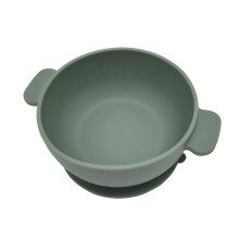 New Children Tableware Baby Silicone Complementary Food Double Ear Bowl Soup Bowl Steamed Egg Dining Tableware