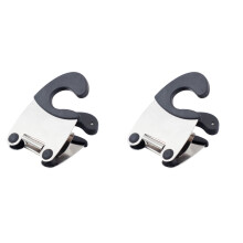 2 Count Kitchen Spoon Rest Clip for Pot Small Tools Stainless Steel