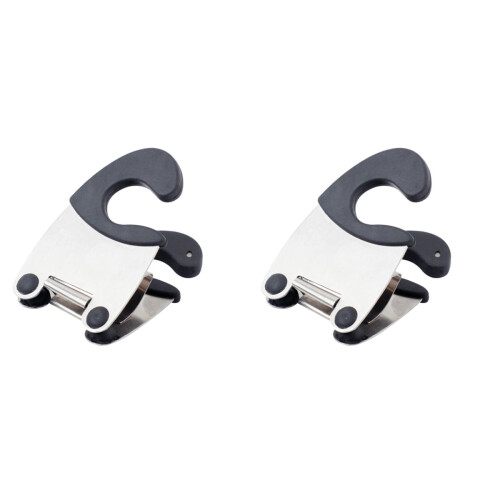 2 Count Kitchen Spoon Rest Clip for Pot Small Tools Stainless Steel