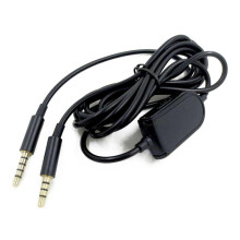 Convenient Inline Mute and Volume Control Cable for Astro A10 A40 A30 A50 Headsets, 2M Length, Black