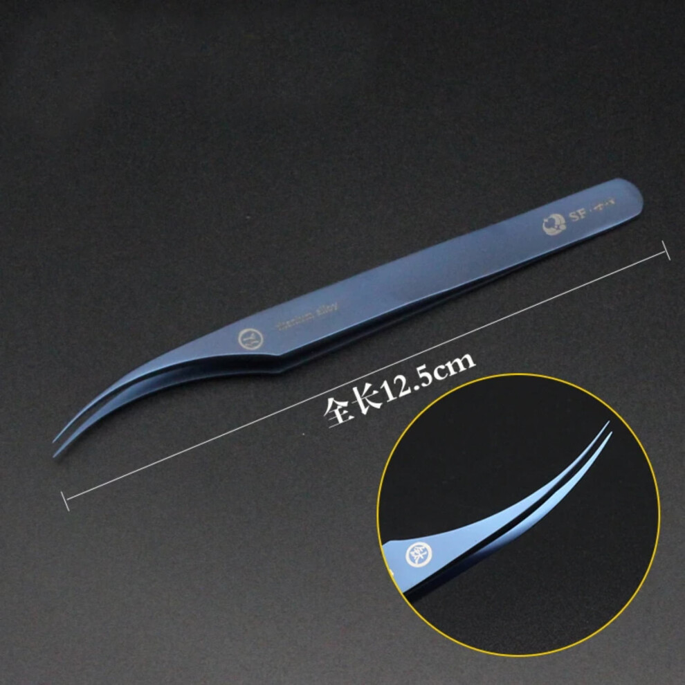 DEKAXID Titanium alloy high precision eyelashes special tweezers for eyelash extension