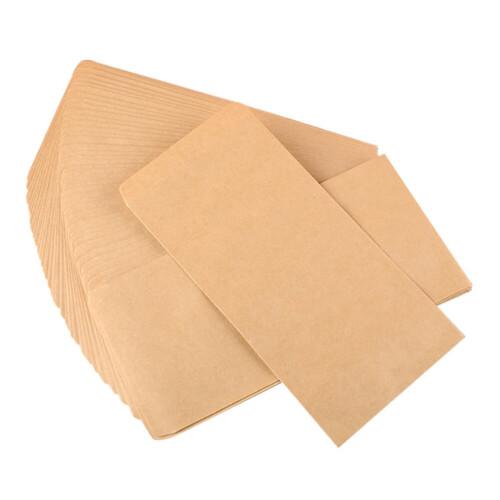 100 Pcs Kraft Paper Envelopes Stamping Envelopes Multiple Use Envelopes Blank Envelopes Retro Style Envelop