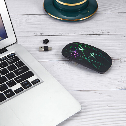 Wireless Mouse DPI Adjustable Gaming Computer Mouse RGB Lighting Mouse Supply 1