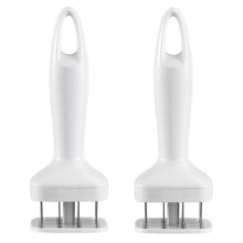 2X Meat Tenderizer Needle Stainless Steel Steak Tenderizer Hammer Kitchen Tool Cooking Gadgets Rib Breaker Meat Beater