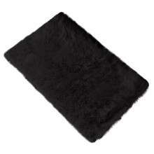 SUSHANG Small Rugs for Bedroom Fluffy Rug for Bedroom Wool Imitation Sheepskin Rugs Non Slip Bedroom Shaggy Carpet Mats