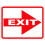 Exit With Right Arrow Sign. 8x12 Metal. 1
