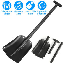 Snow Shovel for Driveway Outdoor Activities Collapsible &Anti-Skid Handle Shovel
