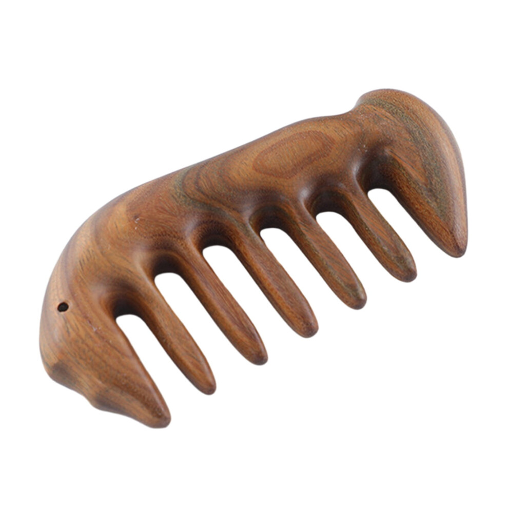 Washranp Handheld Scalp Massage Comb Wide Tooth Natural Wood Comb Straight/Curly Hair Hairdressing Comb Hair Massage Comb for Scraping