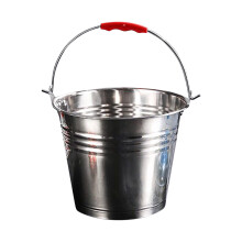 Stainless Steel Bucket Portable Water Bucket Milk Bucket Kettle Rustic Vase