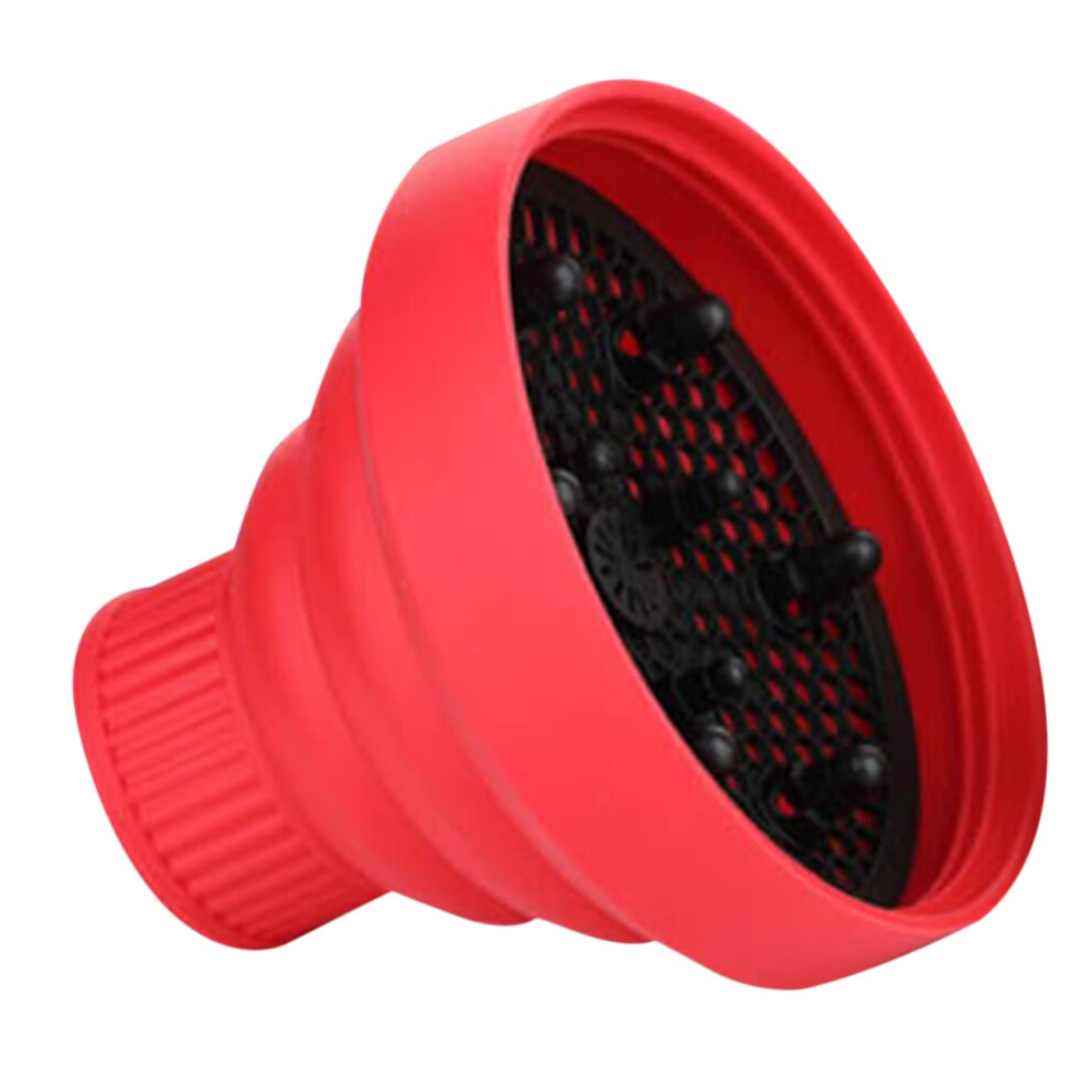 Collapsible Silicone Hair Dryer Diffuser Attachment for Curly and Wavy Hair with Even Heat Distribution