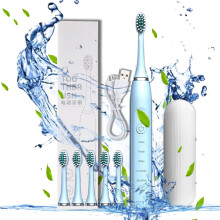 Kayannuo Electric Toothbrush with 6 Heads, 5 Modes, 20-speed Timer, IPX7, compatible with Ne Home Decor