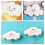 5pcs cloud fondant cutter plastic cake cookie mold 4
