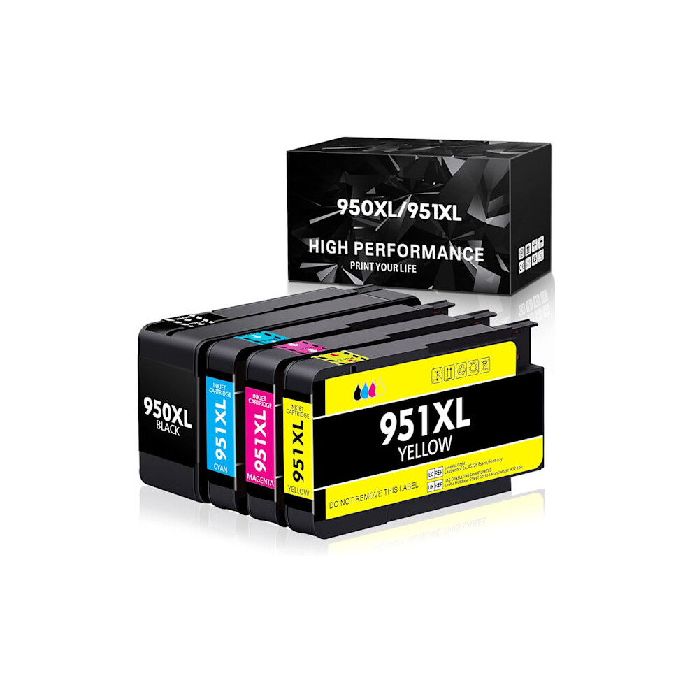 Compatible Ink Cartridge Replacement For Hp 950XL 951Xl 950 951, Works With Hp Officejet Pro 8600 8610 8620 8100 8630 8660 8640 8615 8625 9418476331770