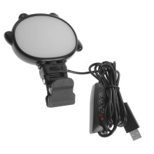 Small Camera Light Video Conference Photography Portable Adjustable LED Plastic
