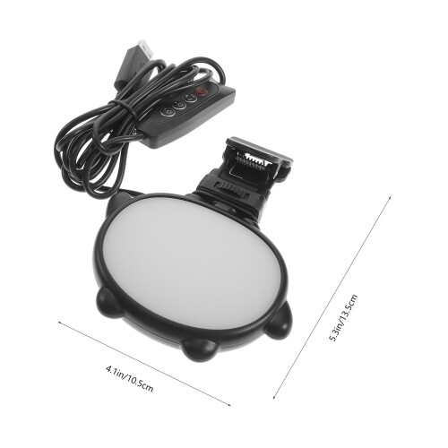 Small Camera Light Video Conference Photography Portable Adjustable LED Plastic 2