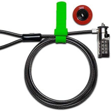 Anti-Theft Security Hardware Cable Combination Lock Kit for Laptop, MacBook, compatible with iPad, Tablets - Device Combo