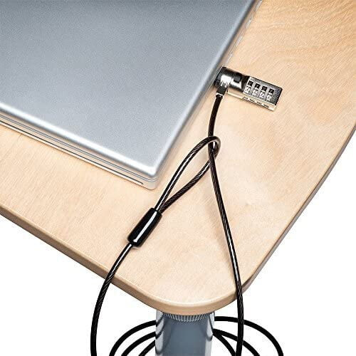 Anti-Theft Security Hardware Cable Combination Lock Kit for Laptop, MacBook, compatible with iPad, Tablets - Device Combo 2