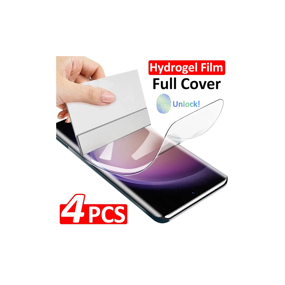 4Pcs Hydrogel Film Compatible With Samsung Galaxy S24/S23/S22/S21/S20 Ultra Plus, S24 Ultra, S20 Fe, S24 Plus - Screen Protector 9418476332838