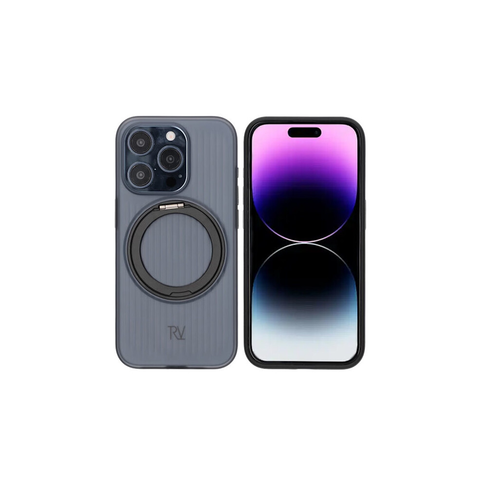 Compatible With Iphone 15 Pro Max Rvelon Case Rotating Magnet Stand - Black 9418476332876