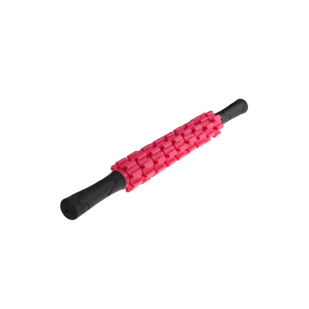9 Wheel Muscle Roller Stick Full Body Massage Bar Acupressure Trigger Point Recovery Tool for Relief Legs/Back Muscle Soreness