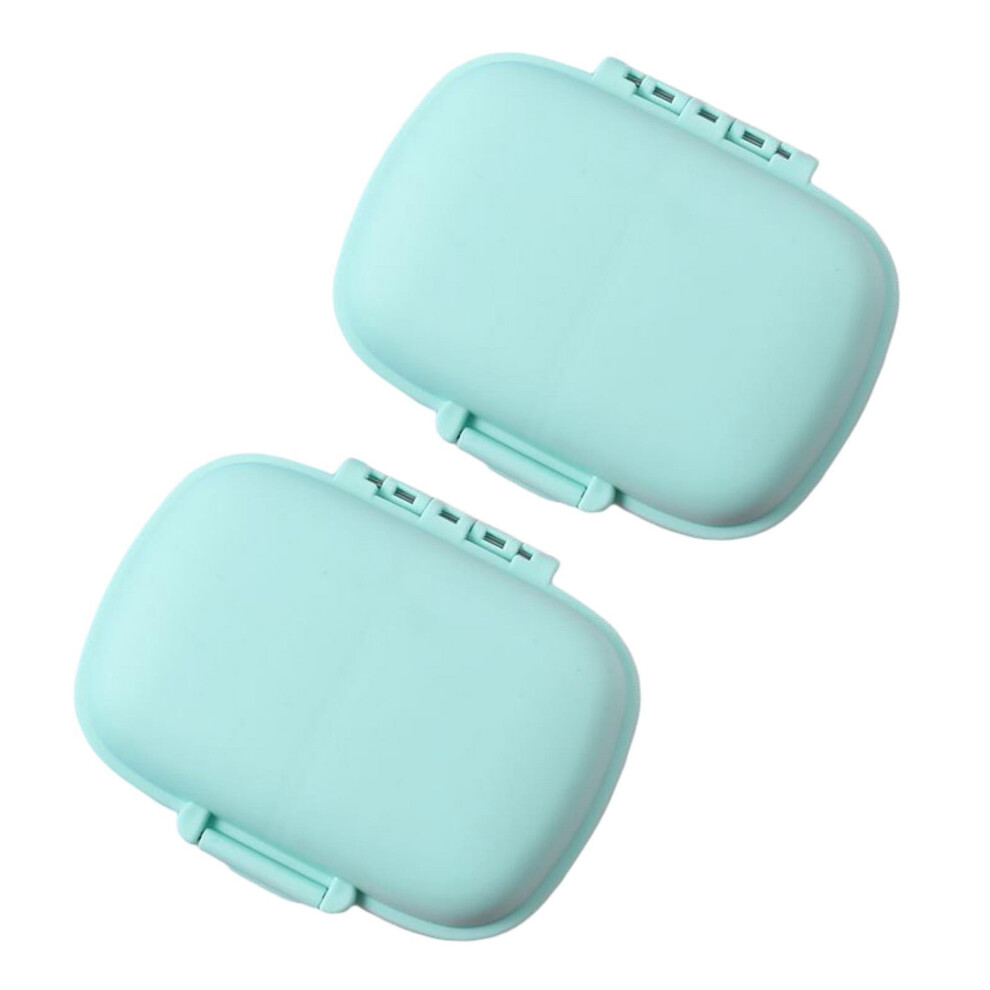 Hesroicy Mini Pill Box with Good Sealing and Independent Division for Tablets and Capsules
