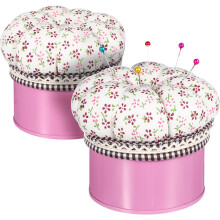 Guangmc Pumpkin Pin Cushion Box 2Pcs Sewing Needle Storage Case