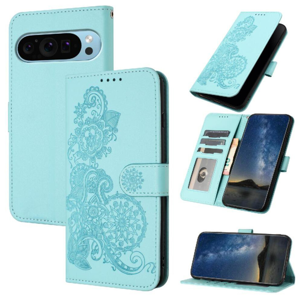 Case For Google Pixel 9 With Card Slot Stand Pu Leather Magnetic Closure Flip Folio Book Kickstand Protective 9170372840274