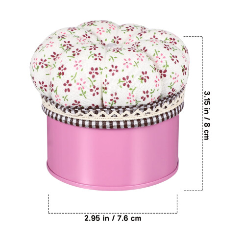 Guangmc Pumpkin Pin Cushion Box 2Pcs Sewing Needle Storage Case 1