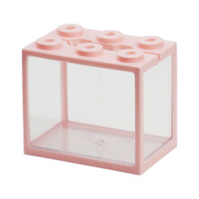 Duixinghas Fish Tank Creative 6 Ventilation Holes Stackable Living Room Desktop Mini Aquarium Pet Box Home Decor