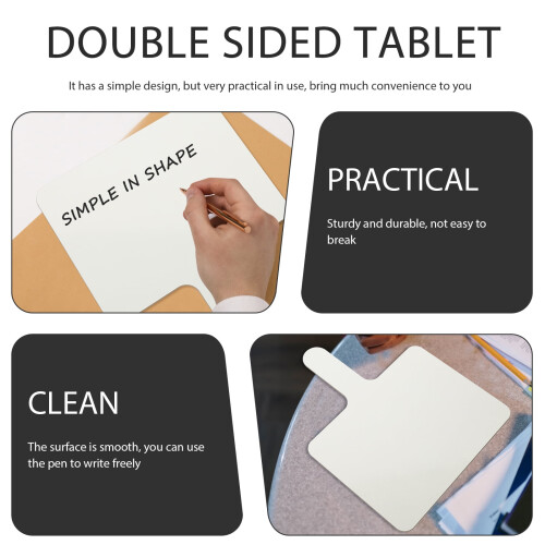 Eease Double-Sided Handheld Whiteboard for Study & Office Use (2pcs) 2